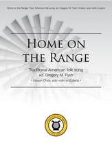 Home on the Range Unison choral sheet music cover